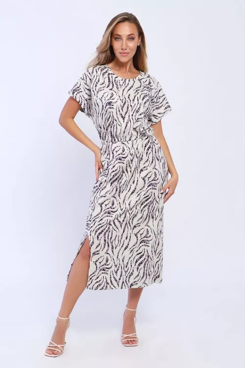 Платье 13251 молочный последний размер