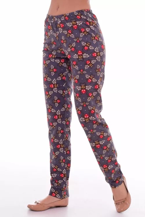 Брюки женские 8-17к (серый+жуки)