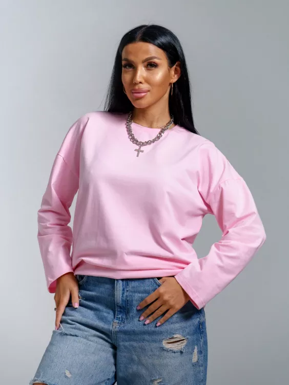 Лика(розовый) лонгслив