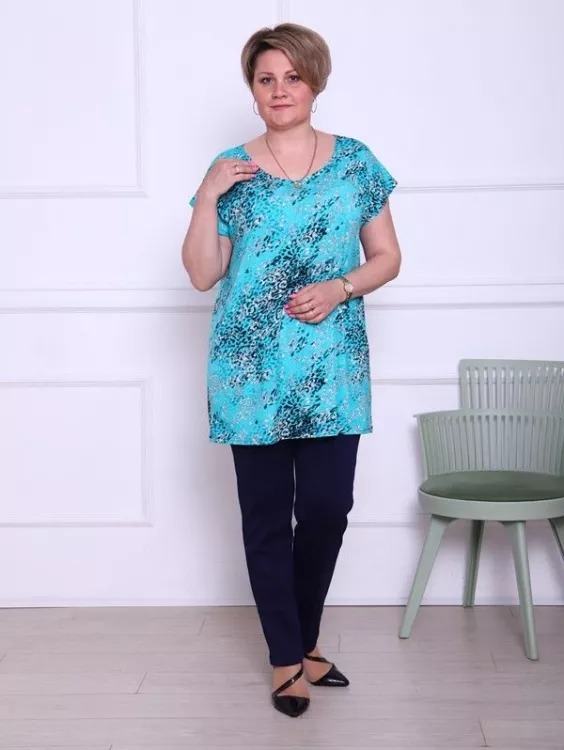 Туника Канди Лео бирюза последний размер