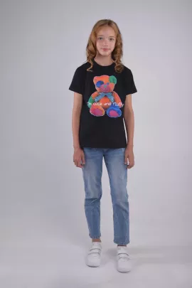 Футболка детская для девочек Teddy арт.6173814