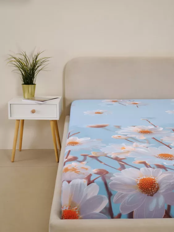 Простыня бязь люкс - Ромашки