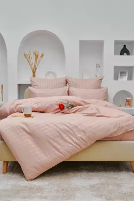 КПБ Микрофибра-Страйп - Пудра