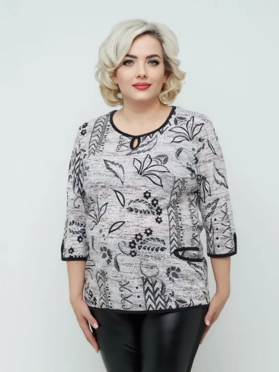 Лонгслив Дина узор последний размер