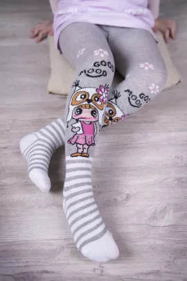 Колготки детские Настроение серый последний размер