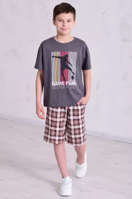 Пижама детская 7-311 (графит)
