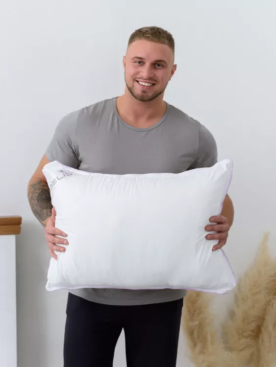 Подушка "Лебяжий пух" микрофибра (бел)