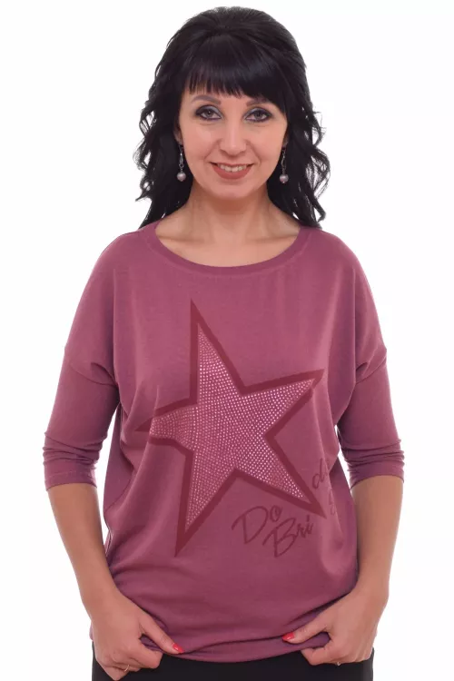 *Джемпер женский Ф-3-01 Стелла (сухая роза)