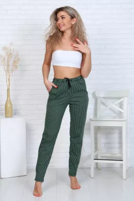 Брюки женские 8-043л (хаки) Монстера