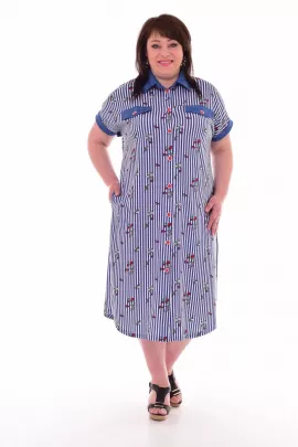 Халат женский 3-205б (цветы)