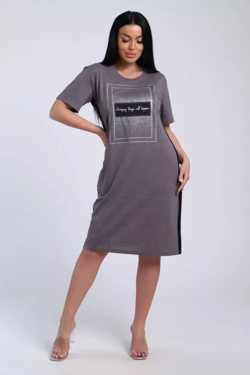 Туника 76179 серый последний размер