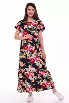 Платье женское 4-082ж (красные розы)