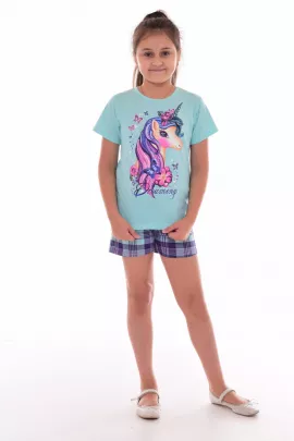 Пижама подростковая 12-082 (ментол), Единорог