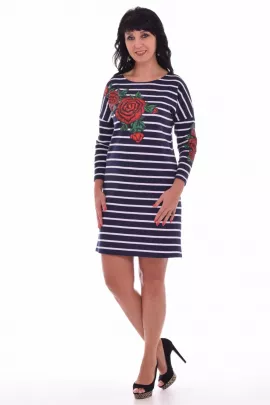 *Платье женское Ф-1-05а Розали (тёмно-синий)