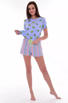 Пижама женская 5-272а (голубой)