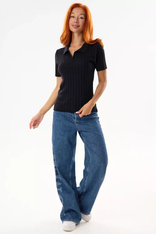 Футболка женская вязаная поло 789030