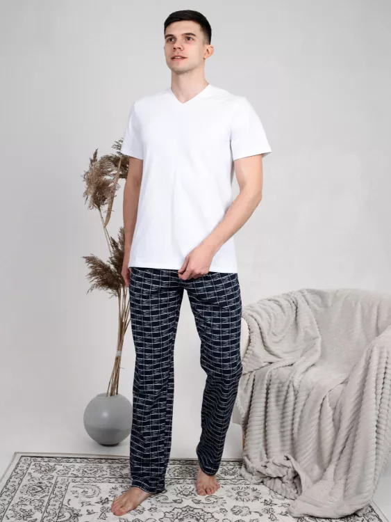 Брм-02 НСД Брюки  мужские (кулирка) Темно-синий