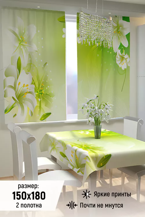Фотошторы для кухни 10831