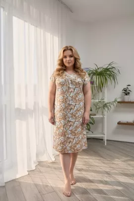 Пышечка сорочка ночная (коричневый)