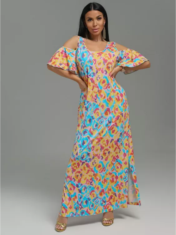 Ялта платье женское (леопард розовый)