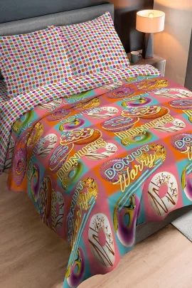 Постельное белье перкаль премиум - Пончики