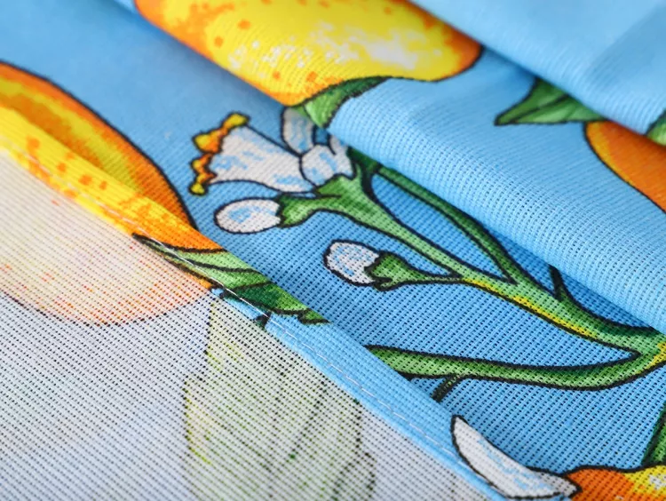 Скатерть рогожка "Лимоны"