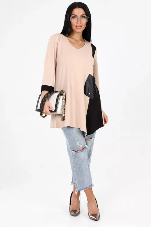 Туника 775650 бежевый последний размер