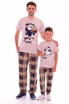 Пижама мужская 9-80 (бежевый), Воронята