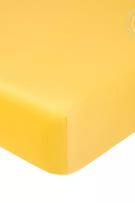 Простыня на резинке "Желтый" 835_гк 180*200*25 835_гк