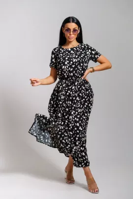 Ассоль(леопард черный) платье