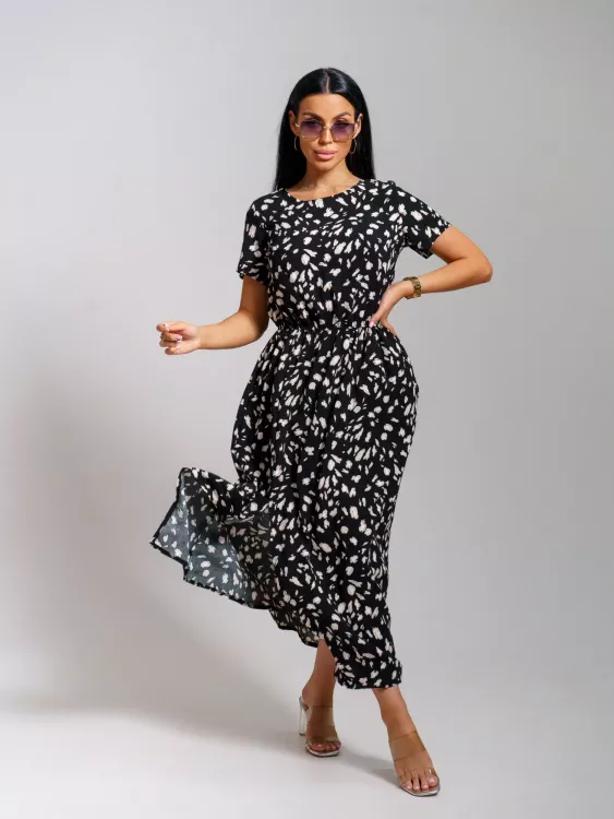 Ассоль(леопард черный) платье