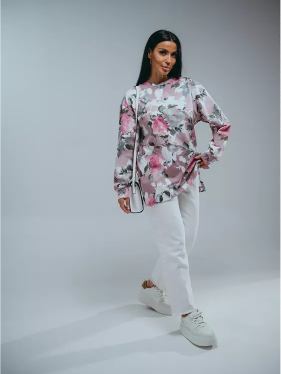 Свитшот Розочка 1 пудра последний размер