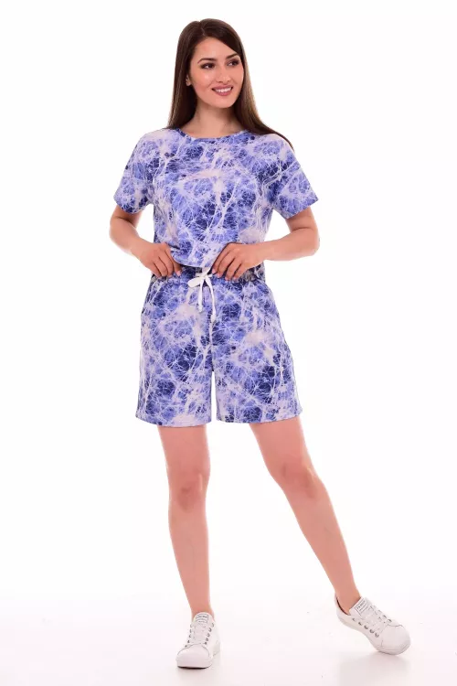 Пижама женская 5-291 (индиго), Тай-дай