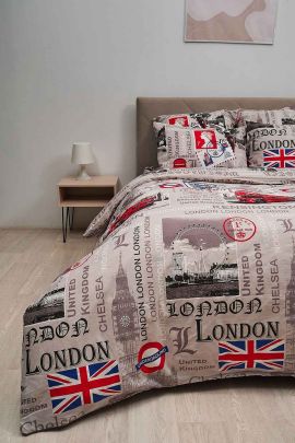 Пододеяльник бязь на молнии - Лондон