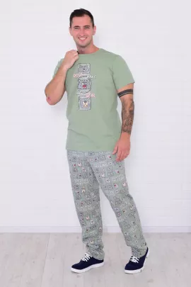 Пижама мужская 9-211 (оливковый)