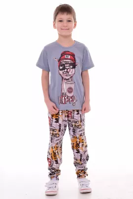 Пижама подростковая 11-049 (серый), Лама