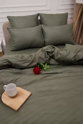 Пододеяльник Микрофибра Страйп - Хаки