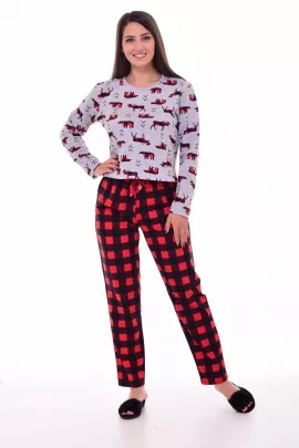 Пижама женская 1-192 (красный)