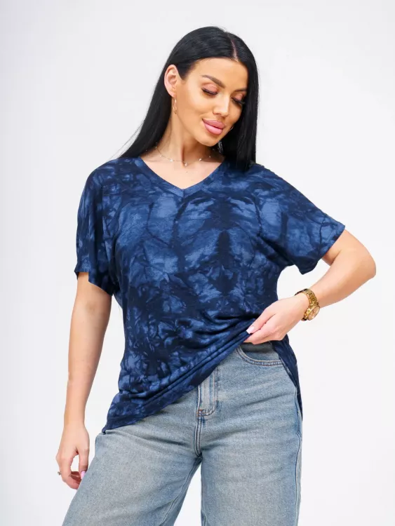 Оксана(тай-дай синий) футболка