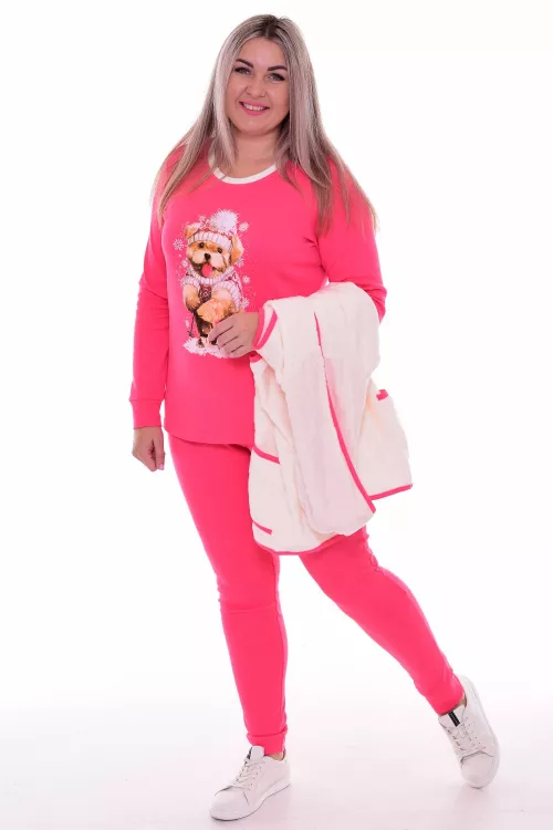 Костюм женский 5-149в (коралл+молоко)