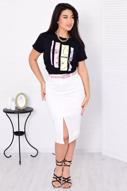 Футболка женская 6-201 (черный)