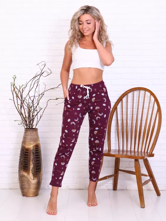 Брюки женские 8-031ч (бордо)