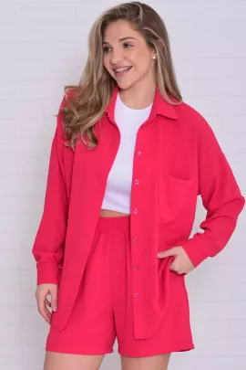 Костюм женский 5-351е (алый)