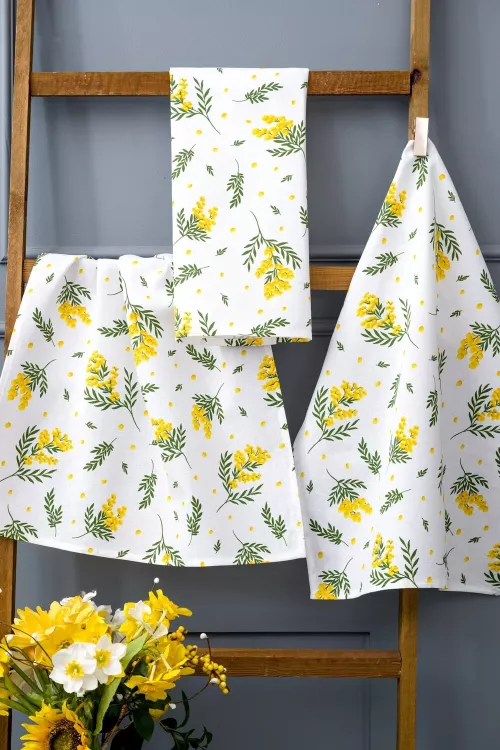 Мимоза набор кухонных полотенец