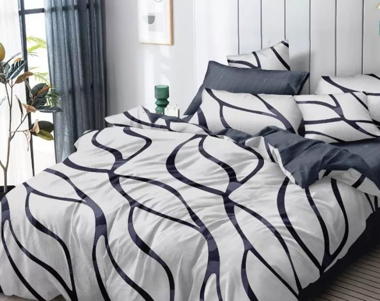 Постельное белье поплин эксклюзив на молнии - Гвен