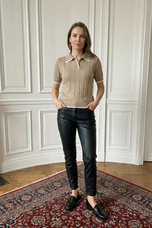 Футболка женская вязаная Поло А Арт. 10692