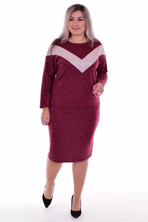 *Костюм женский Ф-5-014и (бордо)