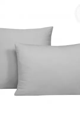 Трикотажная наволочка на молнии Серый 258 70х70 258