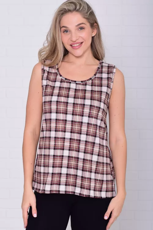 Майка женская 6-217о (коричневый)