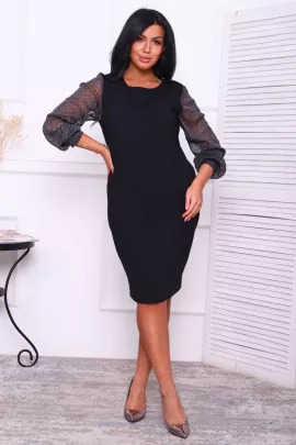 Платье 24640 черный последний размер